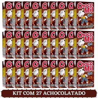 Kit 27 Bebida Láctea Chocomil 200ml Chocolate Lanche Escolar | Shopee ...