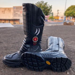 Bota Motociclista Bota Bombeiro Civil Feminina Olx Coturno