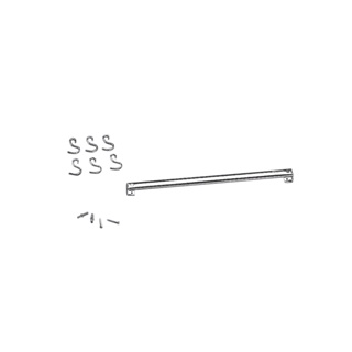 Barra Em Aço Inox Com 6 Ganchos Brinox Top Pratic 40 cm