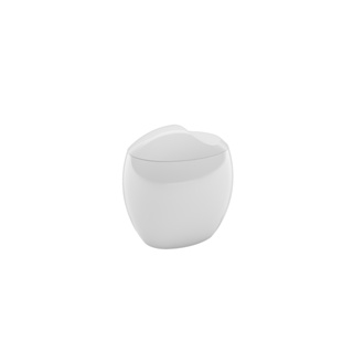 Porta Algodão ou Cotonetes Coza Spoom 10,8 x 10,6 x 8,5 cm Branco
