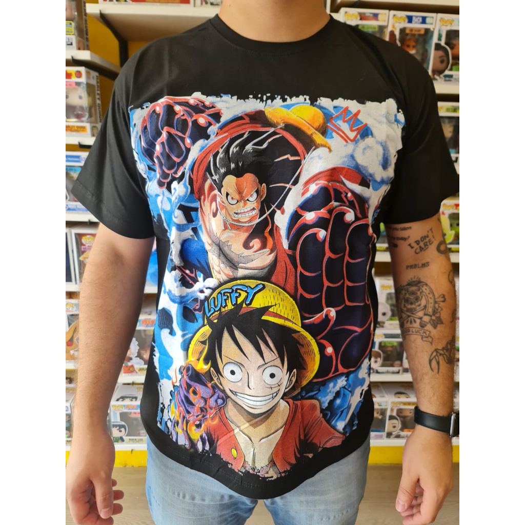 Camiseta de anime One Piece Monkey d. Luffy - modelo 4 em Promoção na  Americanas