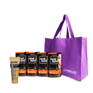 KIT NOVEX BLINDAGEM PARA HENEZADAS HENÊ RENÁ PRETO CAFÉ