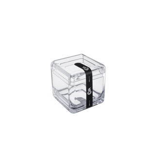 Porta Algodão ou Cotonetes Coza Cube 8,5 x 8,5 x 8,5 cm Cristal