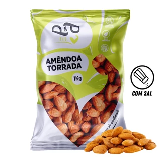 Amêndoa Torrada com Sal 1Kg - P&P em Oferta na Shopee