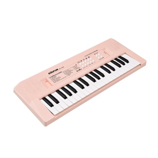Brinquedo piano infantil clássico para bebês em madeira com banco e suporte  para música rosa em 30 teclas - AliExpress