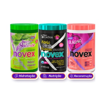 KIT NOVEX CRONOGRAMA CAPILAR PARA CACHEADAS - 400G