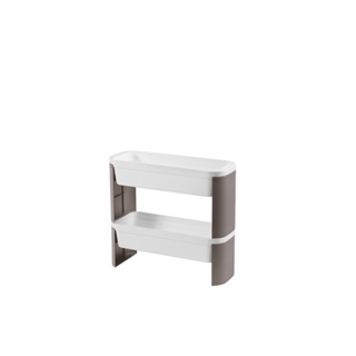 Organizador Slim 2 Andares Coza Loft 44,8 x 17,3 x 42,9 cm Warm Gray
