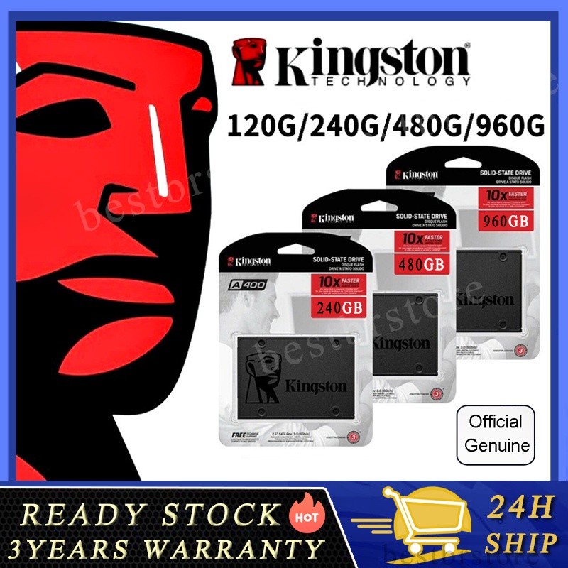 Kingston Ssd A400 240gb/480gb/960gb hd externo Sata 3 Unidade De Estado Sólido 2,5 Polegadas