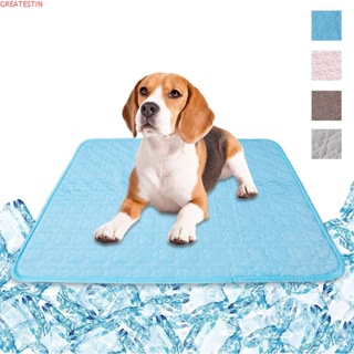 GREATESTIN Pet Cooling Mat 5 Tamanhos À Prova De Umidade Legal Seda Gelada Cama Fria Gato