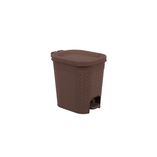 Lixeira Com Pedal Coza Craft 6,5 Litros Marrom