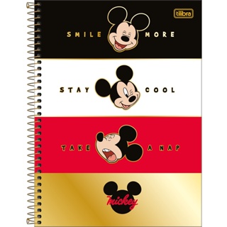 Caderno Mickey Mouse 1 Matéria Universitário Tilibra Capa 5