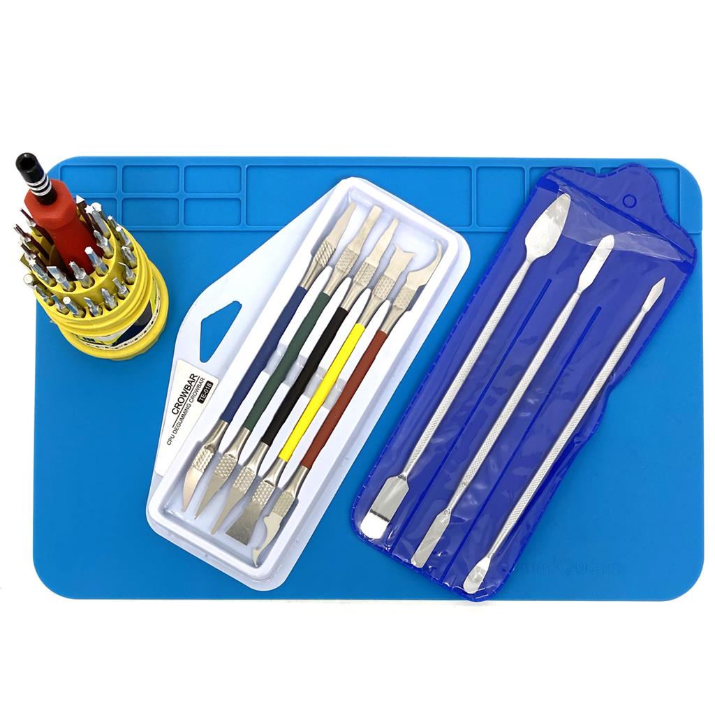 Tapete Manta 30x20 + Kit 31 Chaves + Kit Espatulas Flexiveis + Aco