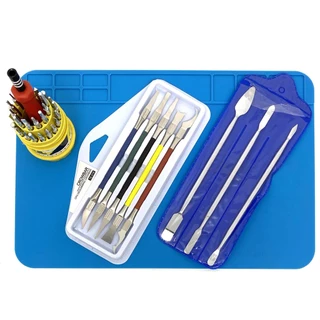 Tapete Manta 30x20 + Kit 31 Chaves + Kit Espatulas Flexiveis + Aco