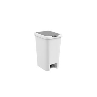 Lixeira Com Pedal Coza Double 15 Litros Branco