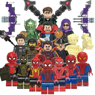 Homens Aranha Super Heróis Série Mini Figuras De Ação Blocos De Construção Brinquedos Presente Para Crianças