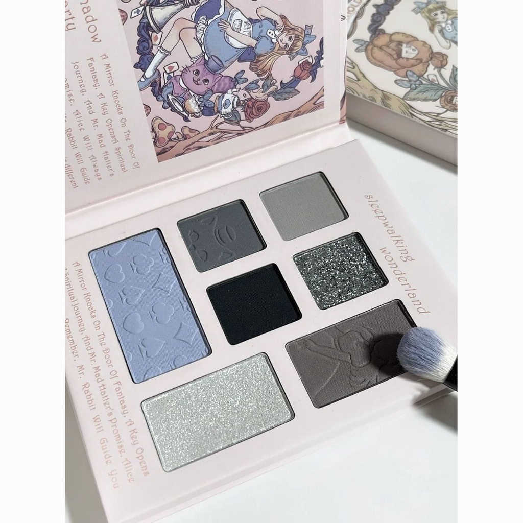 Midsummer Garden Seven-color Eyeshadow Paleta De Sete Cores Multi-Funcional De Reparo De Contorno Estilo Europeu E Americano Pearly Matte Abrangente