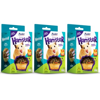 Tortinha Alimento Completo Para hamster Com mel - 60g - 3 un