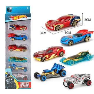 Hot Wheels 6pcs 1 : 64 Batman Batmobile Vingadores Carros Liga da Justiça  Metal Veículo Brinquedos De Brinquedo Para Crianças Presente De Natal