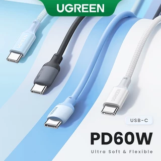 Cabo UGREEN USB C 60W Tipo Para MacBook Samsung Huawei PD60W De Carregamento Rápido Silicone Líquido