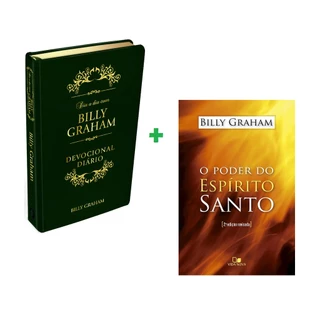 Kit 2 Livros Dia a Dia com Billy Graham 365 dias + O Poder do Espirito Santo | Billy Graham em Oferta na Shopee