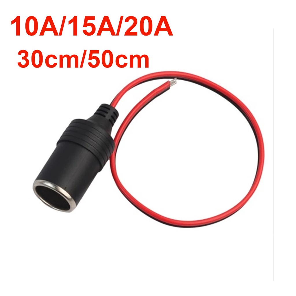 Cabo De Extensão Resistente 12V/24V Carregador De Carro Com Soquete De  Isqueiro 3,6 M/140 Pol.