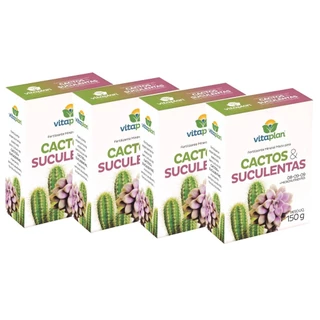 4X Fertilizante Mineral Cactos e Suculentas (150g) VITAPLAN