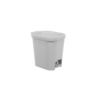 Lixeira Com Pedal Coza Craft 6,5 Litros Cinza Frio