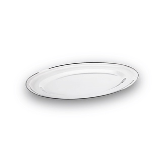 Travessa Oval Rasa Brinox Jornata 30 x 20 x 2 cm Aço Inox