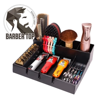 Aparador De Barbeiro Bandeja Plástica Antiderrapante Cabelo Organizador Profissional De Mesa Coletor Caixa De Ferramentas De Navalha