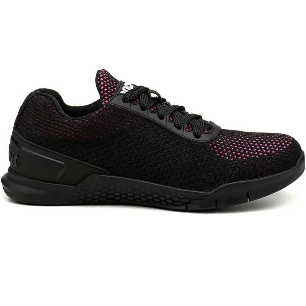Tenis Rock Fit Grip 3 Nit Flour Preto Rosa Cross Training Calcado Reto ...