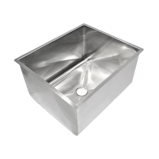 Cuba Industrial Inox 50x40x25cm Para Cozinha Pia Aço Tanque