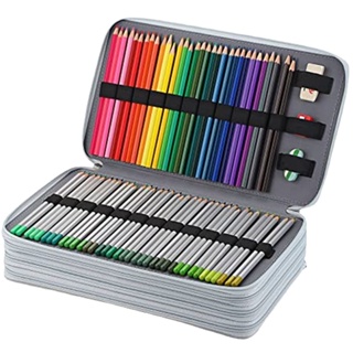 300 furos Estojo Box Com Divisor Grande Capacidade PU de Armazenamento Bolsa de papelaria