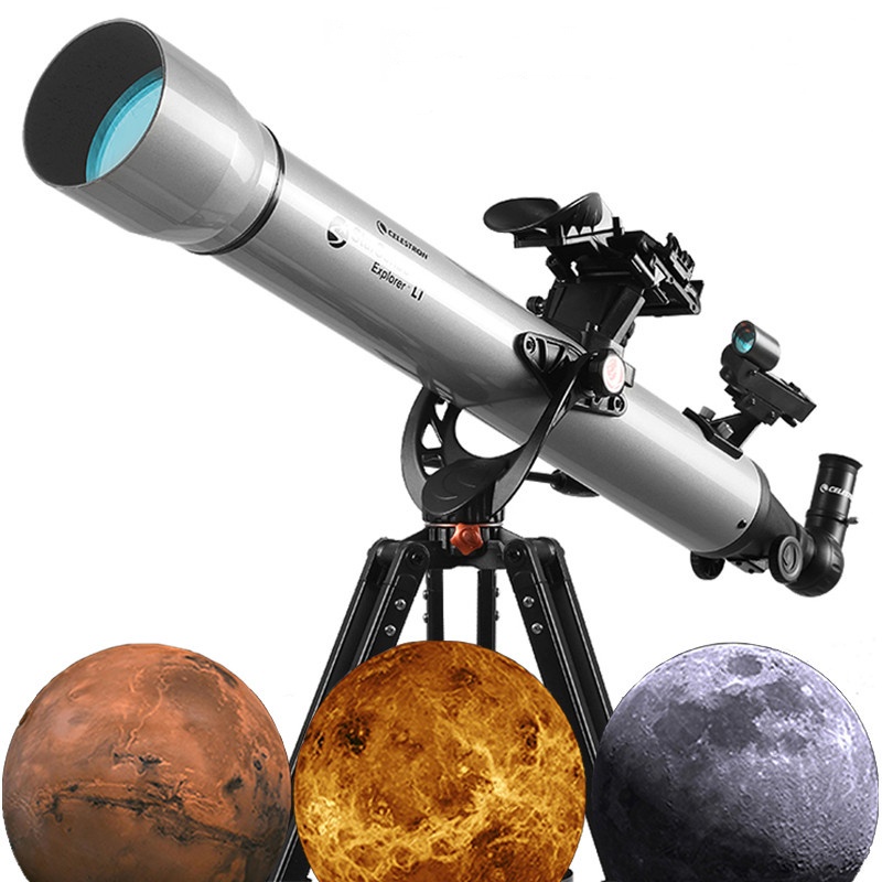 KIT Luneta JY-4060 Nature + Tripé Versus + Adaptador Celular - Astrobrasil  - Telescópios e Binoculos