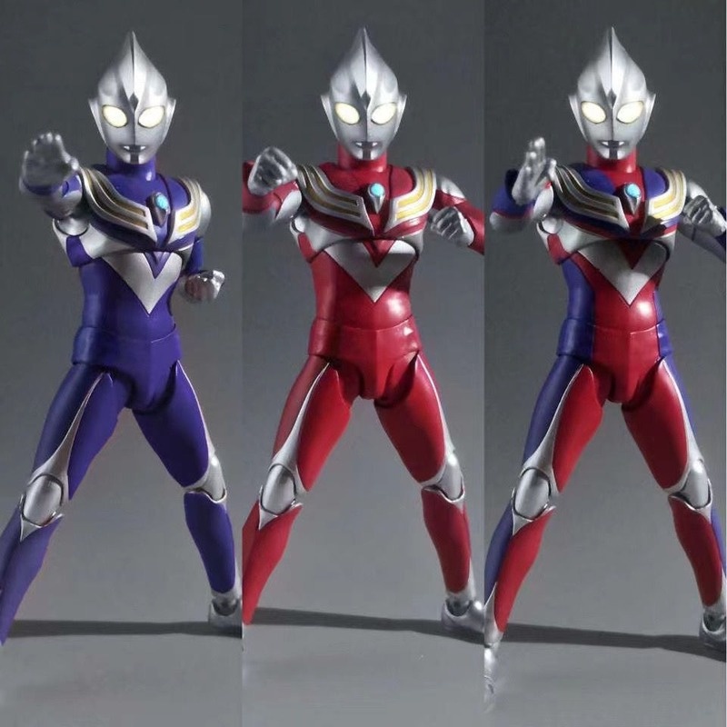 Ultraman Tiga SHF Feito À Mão Esculpindo Osso real tornado Escuro ...