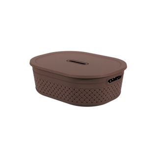 Cesta Organizadora Com Tampa Coza Craft 40 x 30,5 x 12,9 cm Marrom