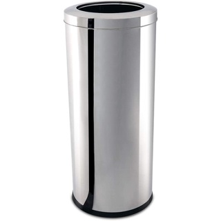 Lixeira Com Aro Brinox Decorline 47 Litros Aço Inox