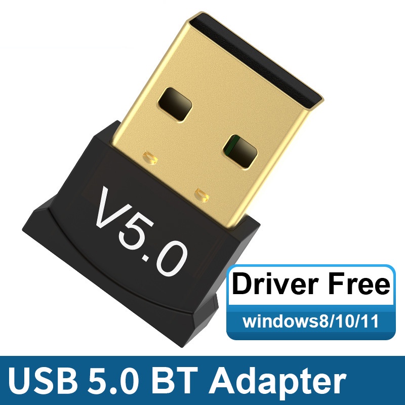 Adaptador USB Bluetooth5.0 Receptor De Áudio BT Transmissor De Fone De Ouvido Sem Fio Mouse Teclado Bluetooth Livre Para Computador PC Laptop