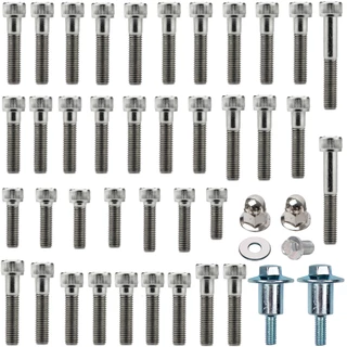 Kit parafusos inox motor completo CG150 Titan Fan Sport 2004 a 2015 (externos)