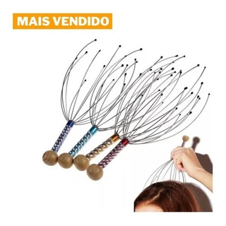 Massageador De Cabeça 12 Pontas Terapia Magnética Relaxante