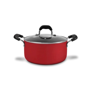 Caçarola Com Tampa Brinox Saffron Antiaderente 4,7 Litros Ø 24 cm Vermelho