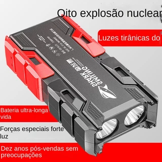 Lanterna Tática Mais Forte Do Mundo Potente Sitio Fazenda Luz forte recarregável