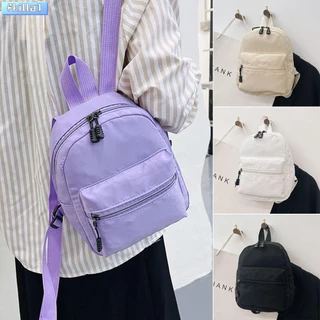 FKILA Mini Mochilas Adolescentes Meninas Nylon Casual White Rucksack