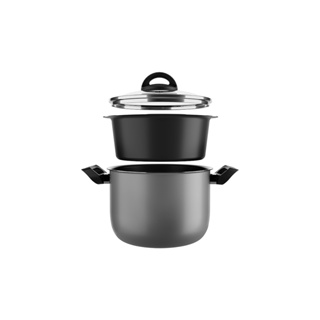 Conjunto Cozi Vapore Com Tampa Brinox Especiarias Ø 20 cm Prata