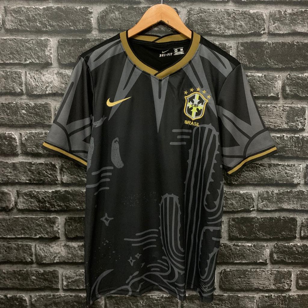 Camisa Camiseta do Brasil preto cactos - Seleçao Brasileira 22-23 Nike Time  nacional. Melhor Preço - Escorrega o Preço