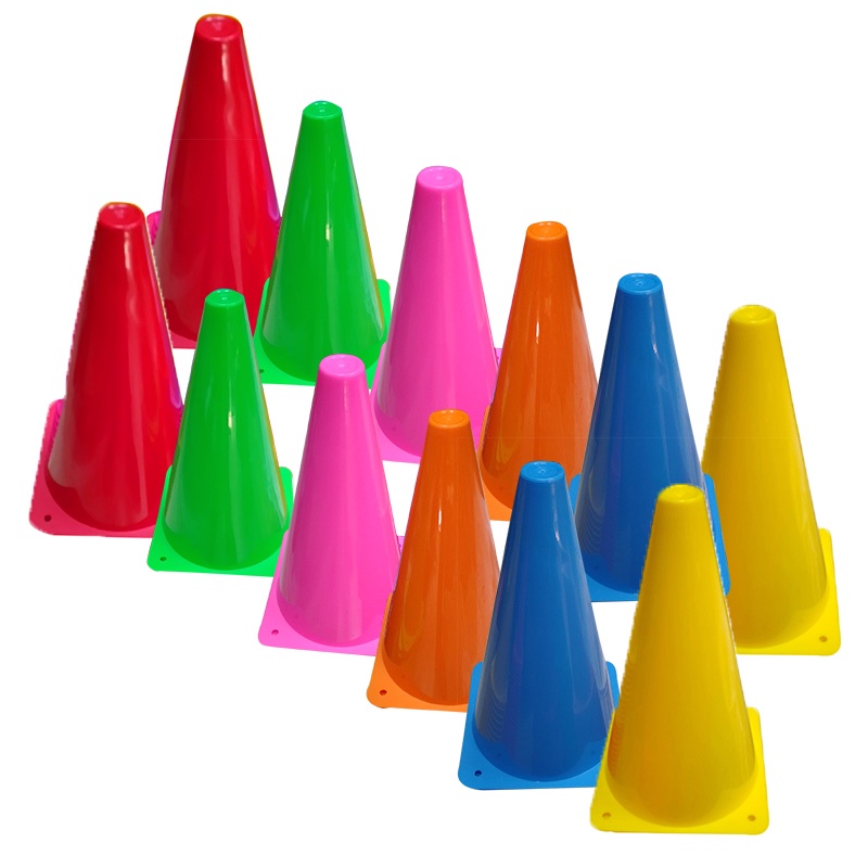 Kit 12 Cone de treino funcional 23cm em pvc rigido Shopee Brasil