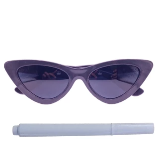 Kit Oculos 10 Gatinho Preto Festa Carnaval e 1 Caneta