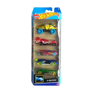Hot Wheels Pack com 5 Carros X-Raycers HLY64 - Mattel