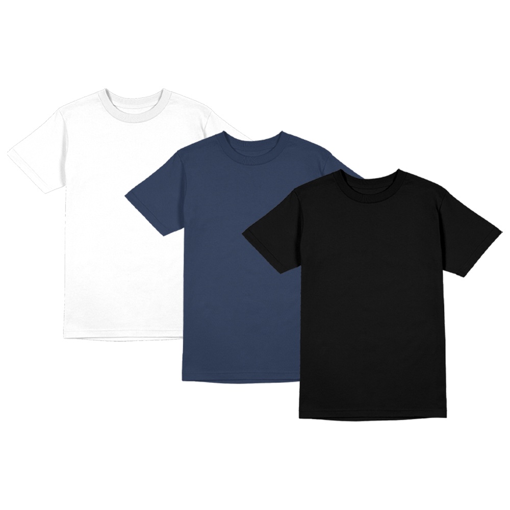 Kit 3 Camiseta Masculina Poliéster Com Toque de Algodão Camisa Blusa Treino Academia Tshrt Esporte Camisetas