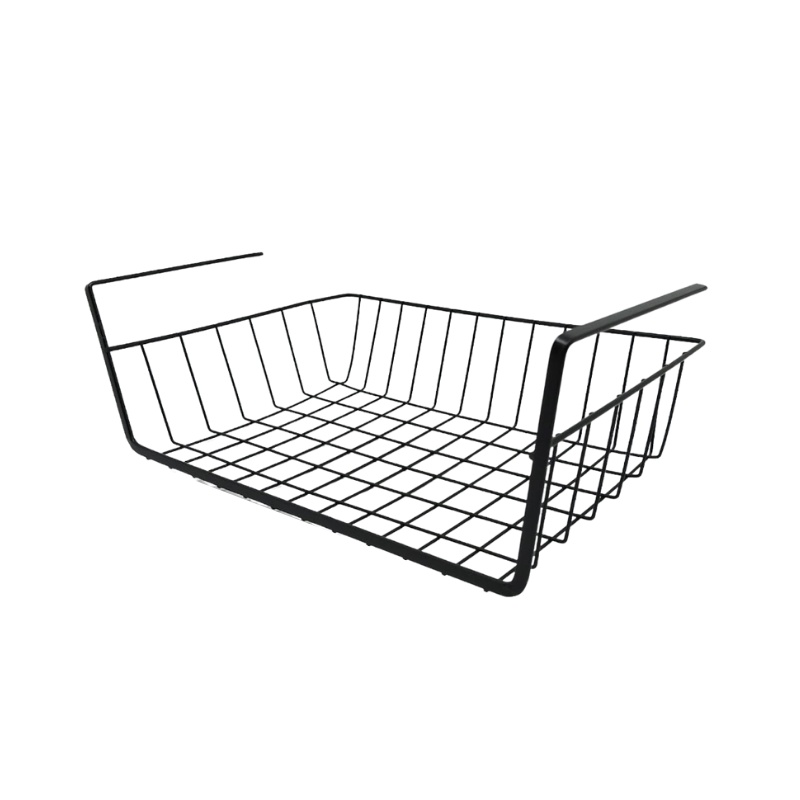 Cesto De Metal Preto Organizador Tipo Gaveta