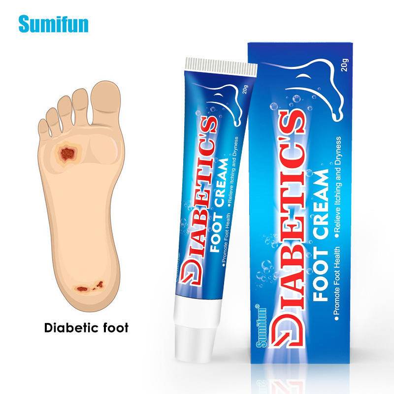 Sumifun Creme Para Os Pés Do Diabético Pomada Com Coceira Melhora O ...